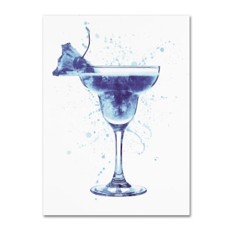 Michael Tompsett 'Cocktail Drinks Glass Watercolor III' Canvas Art,14x19